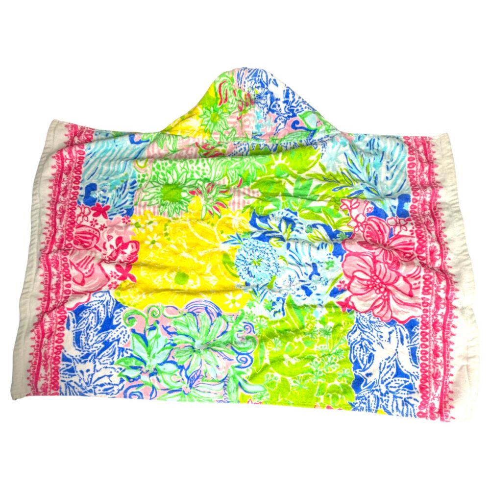 Lilly Pulitzer Pottery Barn Kids Cheek to Cheek Baby Beach Hooded Tower UPF 50+